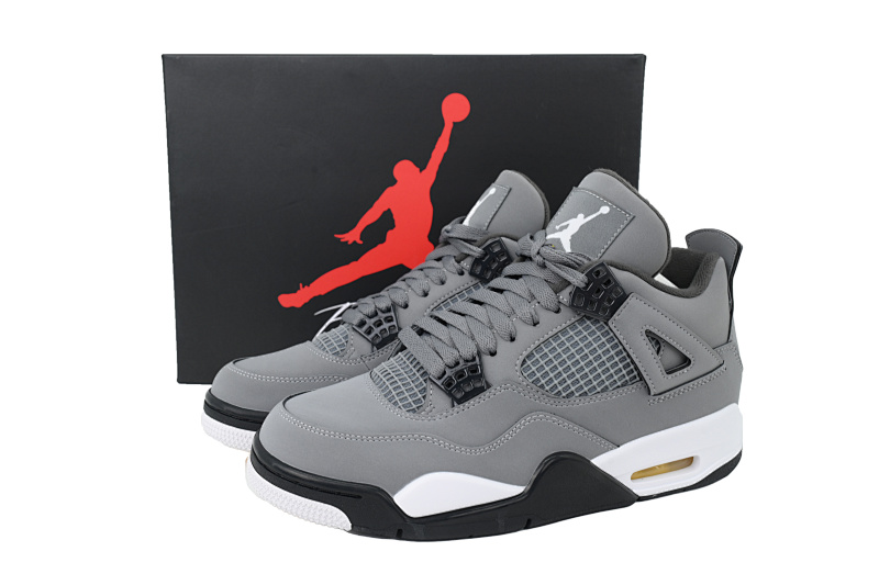【BA1KZ】-19酷灰 KZ版乔丹4代篮球鞋 308497-007 Air Jordan 4 Retro Cool Grey
