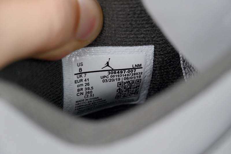 【BA1KZ】-19酷灰 KZ版乔丹4代篮球鞋 308497-007 Air Jordan 4 Retro Cool Grey