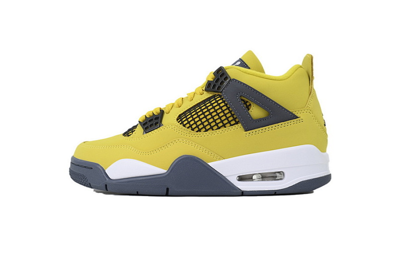 【BA1KZ】-17黑黄电母 KZ版乔丹4代篮球鞋  CT8527-700 Air Jordan 4 Retro LS Lightning