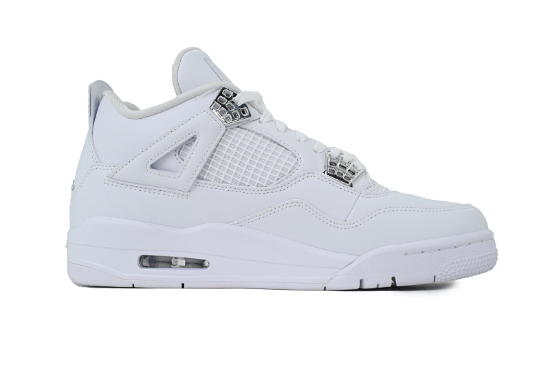 【BA1KZ】-13白猫 KZ版乔丹4代篮球鞋 308497-100 Air Jordan 4 Retro Pure Money