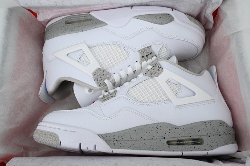 【BA1KZ】-7白奥利奥 KZ版乔丹4代篮球鞋  CT8527-100 Air Jordan 4 Retro White Oreo