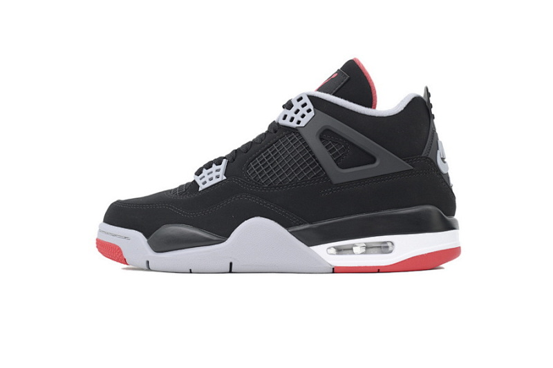 【BA1KZ】-6黑红公牛 KZ版乔丹4代篮球鞋 308497-060 Air Jordan 4 Retro Bred