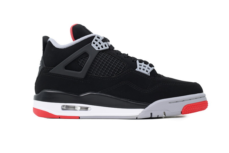【BA1KZ】-6黑红公牛 KZ版乔丹4代篮球鞋 308497-060 Air Jordan 4 Retro Bred