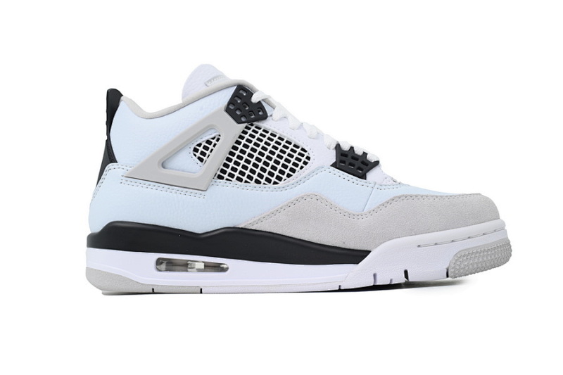 【BA1KZ】-4白水泥2.0  KZ版乔丹4代篮球鞋 DH6927-111 Air Jordan 4 Retro Military Black