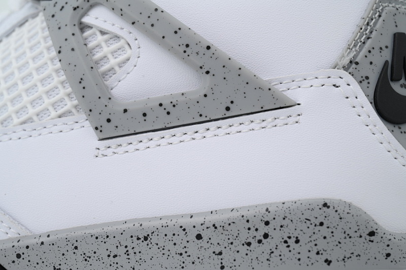 【BA1KZ】-3白水泥1.0  KZ版乔丹4代篮球鞋 840606-192  Air Jordan 4 Retro White Cement