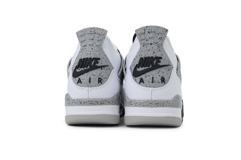 【BA1KZ】-3白水泥1.0  KZ版乔丹4代篮球鞋 840606-192  Air Jordan 4 Retro White Cement