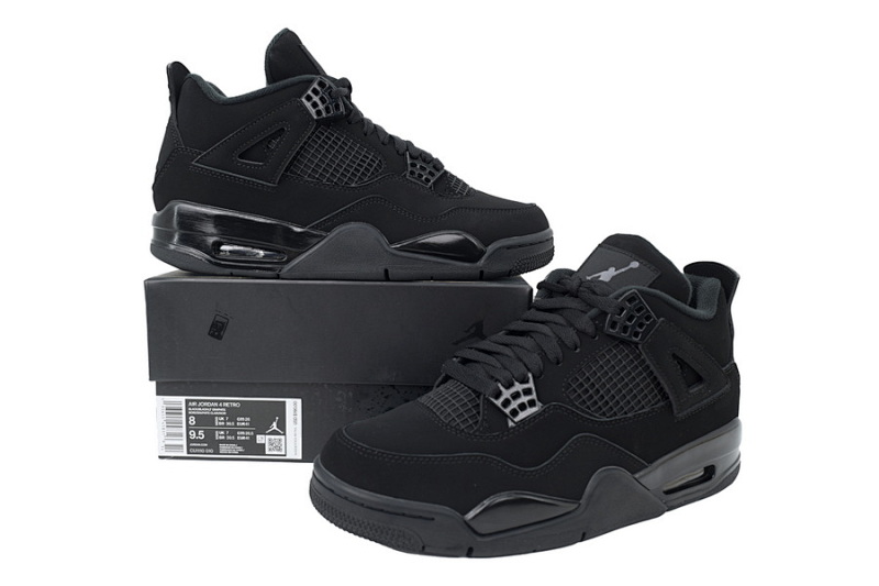 【BA1KZ】-2黑猫 KZ版乔丹4代篮球鞋 CU1110-010 Air Jordan 4 Retro Black Cat