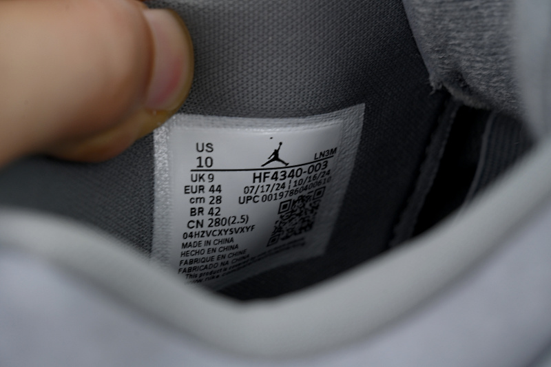 【EA5S2】灰砖 乔丹4代篮球鞋 HF4340-003  Nigel Sylvester x Air Jordan 4 Retro OG SP  Gray Brick