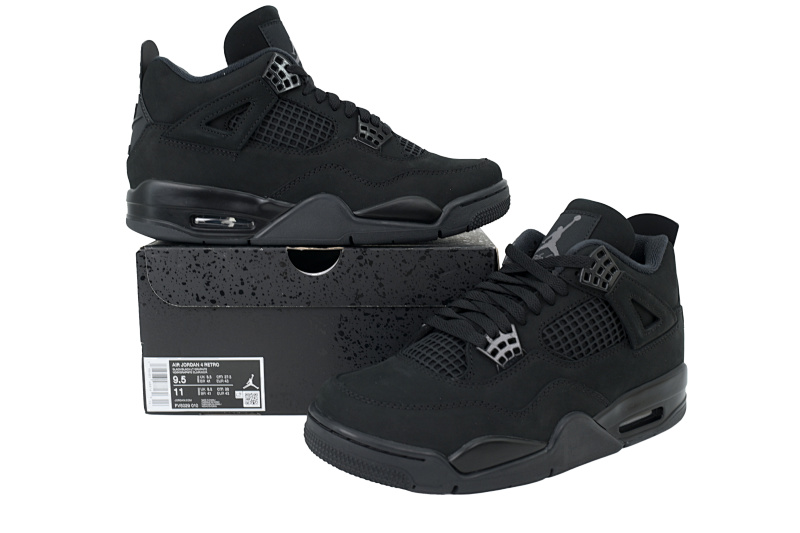 【DA0OG】新黑猫 OG版本乔丹4代篮球鞋 FV5029-010 Air Jordan 4“Black Cat”