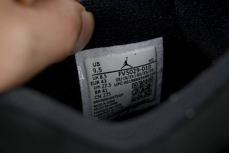 【DA0OG】新黑猫 OG版本乔丹4代篮球鞋 FV5029-010 Air Jordan 4“Black Cat”