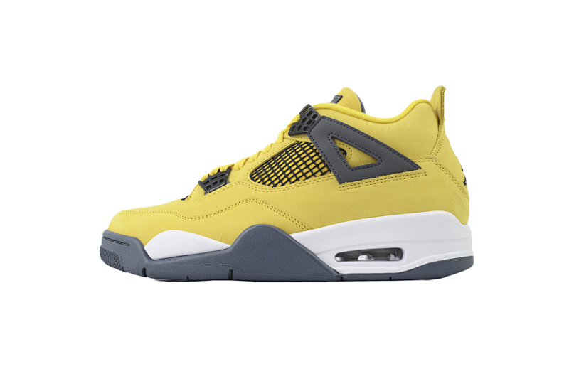 【CA0XH】黑黄电母 头层皮乔丹4代篮球鞋  CT8527-700 Air Jordan 4 Retro Lightning