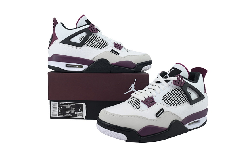 【CA0XH】大巴黎 头层皮乔丹4代篮球鞋  CZ5624-100 Air Jordan 4 Retro PSG Paris