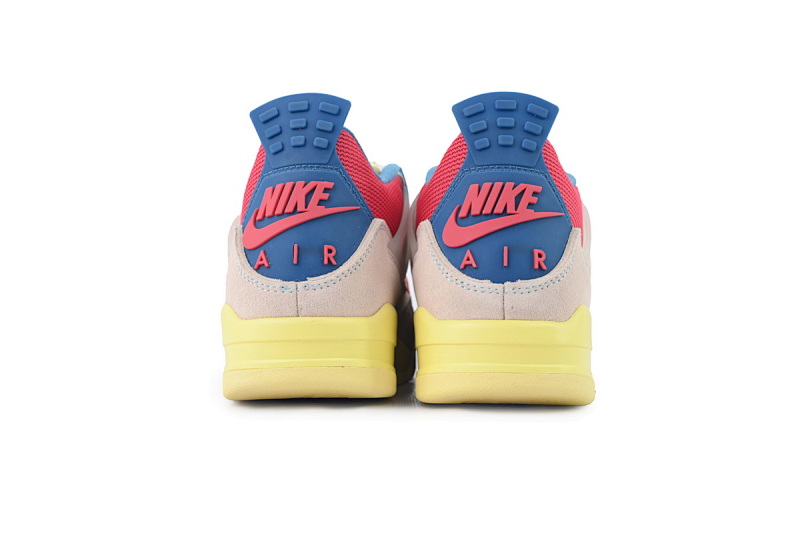 【CA0XH】粉红蓝 头层皮乔丹4代篮球鞋 DC9533-800 Union LA x Air Jordan 4 Retro “Guava Ice