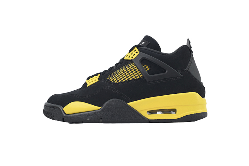 【CA0XH】雷公黑黄 头层皮乔丹4代篮球鞋  DH6927-017 Air Jordan 4 Thunder