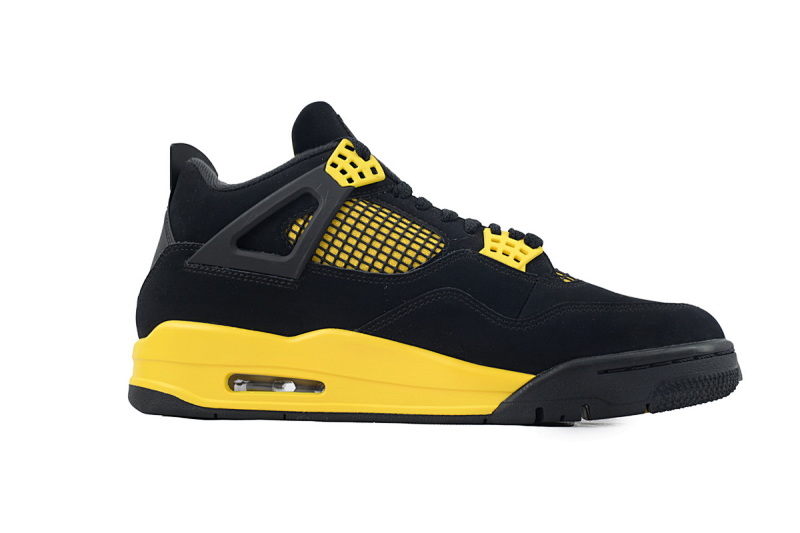 【CA0XH】雷公黑黄 头层皮乔丹4代篮球鞋  DH6927-017 Air Jordan 4 Thunder