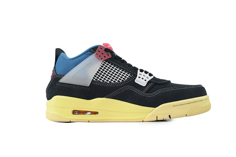 yupoo_342000_1590fd62.jpg 【CA0XH】黑蓝 头层皮乔丹4代篮球鞋 DC9533-001 Union LA x Air Jordan 4 Retro SP Off Noir Black