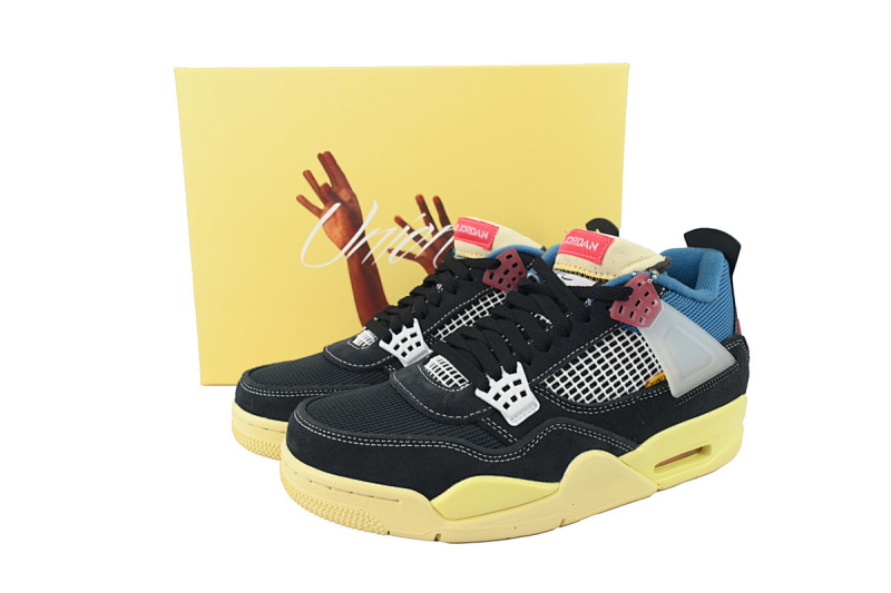 yupoo_342000_53dfaaa1.jpg 【CA0XH】黑蓝 头层皮乔丹4代篮球鞋 DC9533-001 Union LA x Air Jordan 4 Retro SP Off Noir Black