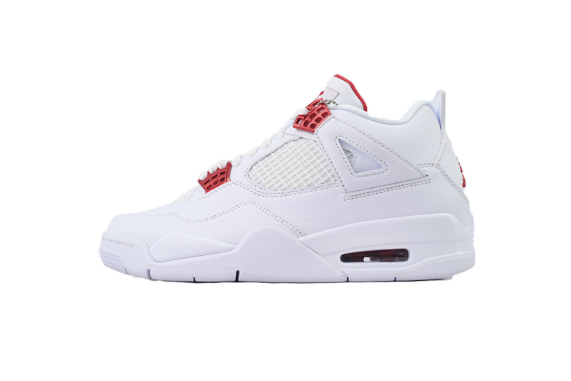 【CA0XH】白红扣 头层皮乔丹4代篮球鞋  CT8527-112 Air Jordan 4 Retro Metallic Red