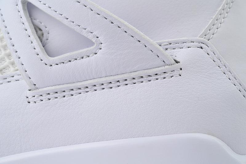 【CA0XH】纯白银扣 头层皮乔丹4代篮球鞋 308497-100 Air Jordan 4 Retro Pure Money