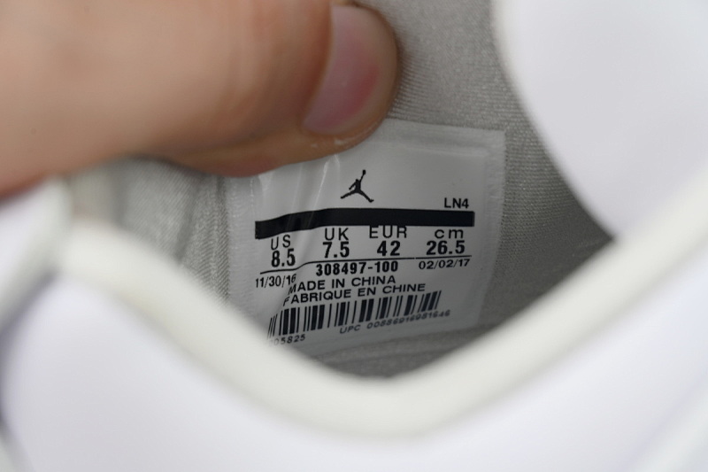【CA0XH】纯白银扣 头层皮乔丹4代篮球鞋 308497-100 Air Jordan 4 Retro Pure Money