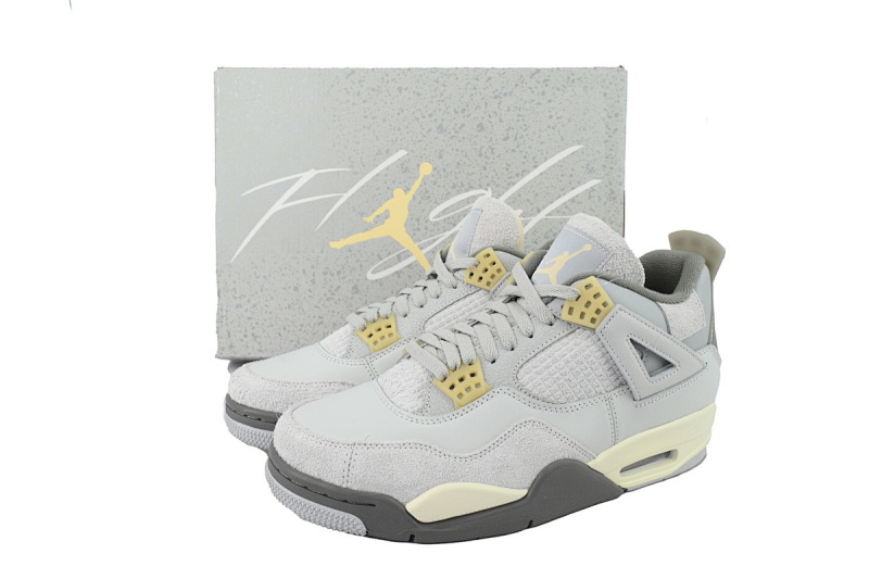 【CA0XH】灰兔子 头层皮乔丹4代篮球鞋  DV3742-021 Air Jordan 4 SE “Craft”