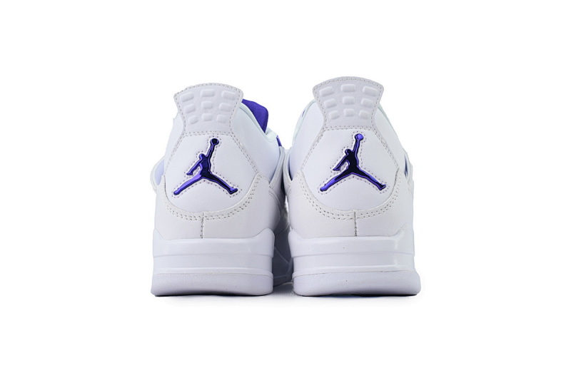【CA0XH】白紫扣 头层皮乔丹4代篮球鞋 CT8527-115 Air Jordan 4 Retro Purple Metallic