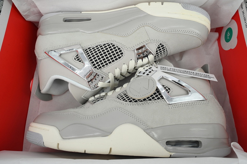 【CA0XH】液态银 头层皮乔丹4代篮球鞋 AQ9129-001 Air Jordan 4 WMNS “Frozen Moments”