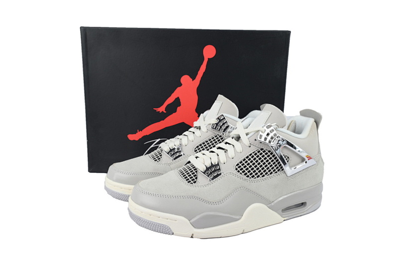 【CA0XH】液态银 头层皮乔丹4代篮球鞋 AQ9129-001 Air Jordan 4 WMNS “Frozen Moments”