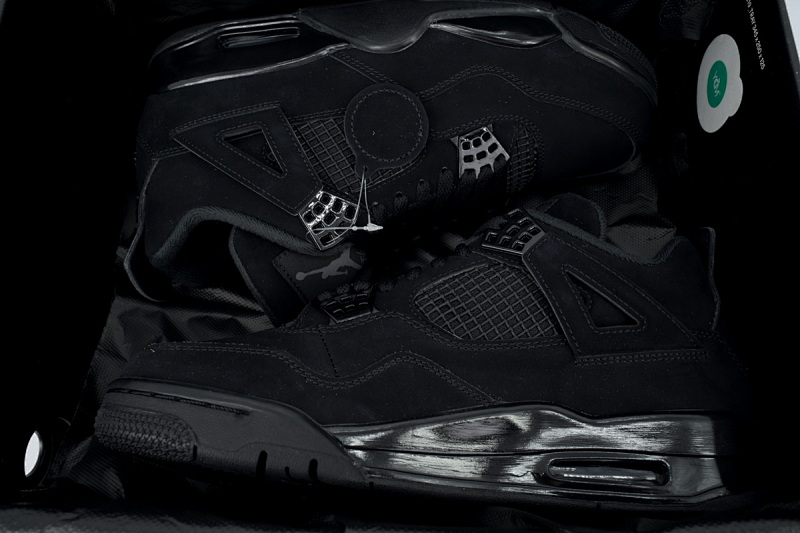 【CA0XH】黑猫 头层皮乔丹4代篮球鞋 CU1110-010 Air Jordan 4 Retro Black Cat