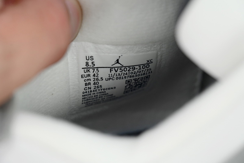 【BA7PB】新白水泥  乔丹4代篮球鞋 FV5029-100 Air Jordan 4 Retro OG 'White Cement'