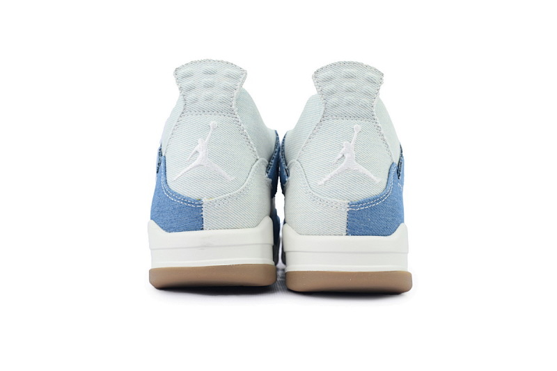 【CA0XH】水洗丹宁 头层皮乔丹4代篮球鞋 IB6716-100 Air Jordan 4 Retro TEX 'Worn Blue Denim'