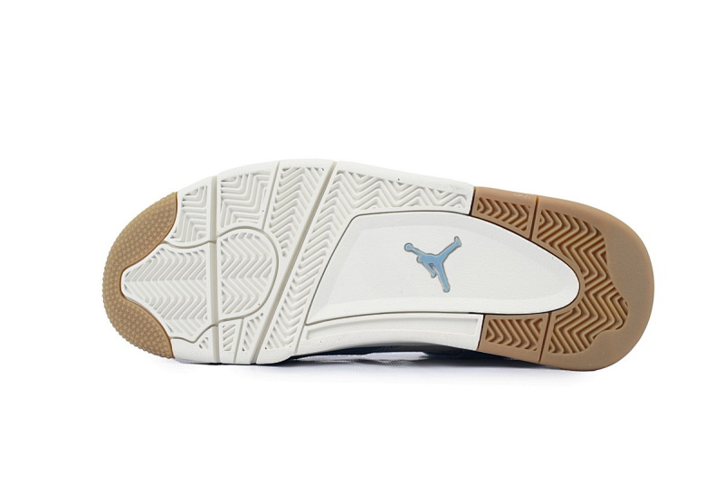 【CA0XH】水洗丹宁 头层皮乔丹4代篮球鞋 IB6716-100 Air Jordan 4 Retro TEX 'Worn Blue Denim'