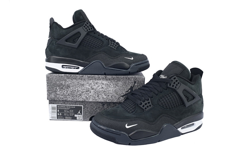 【EA5S2】黑砖 乔丹4代篮球鞋 HF4340-001 Nigel Sylvester x Air Jordan 4 Retro OG SP 'Brick By Brick'
