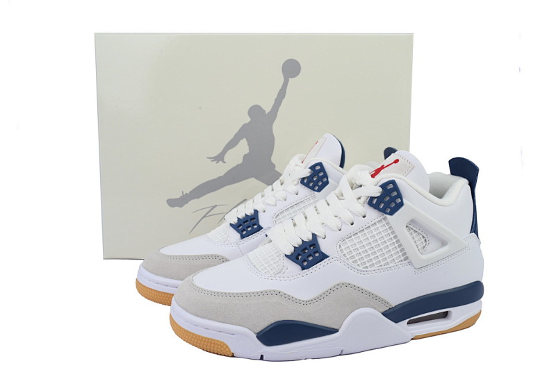 【BA7PB】SB白蓝 乔丹4代篮球鞋 DR5415-100 Nike SB x Air Jordan 4 Retro SP 'Navy'
