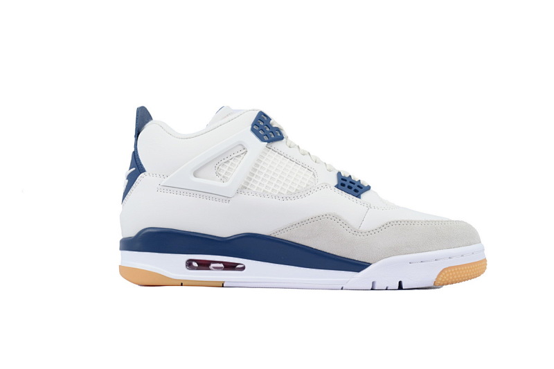 【CA0XH】白蓝SB 头层皮乔丹4代篮球鞋 DR5415-100 Nike SB x Air Jordan 4 Retro SP 'Navy'