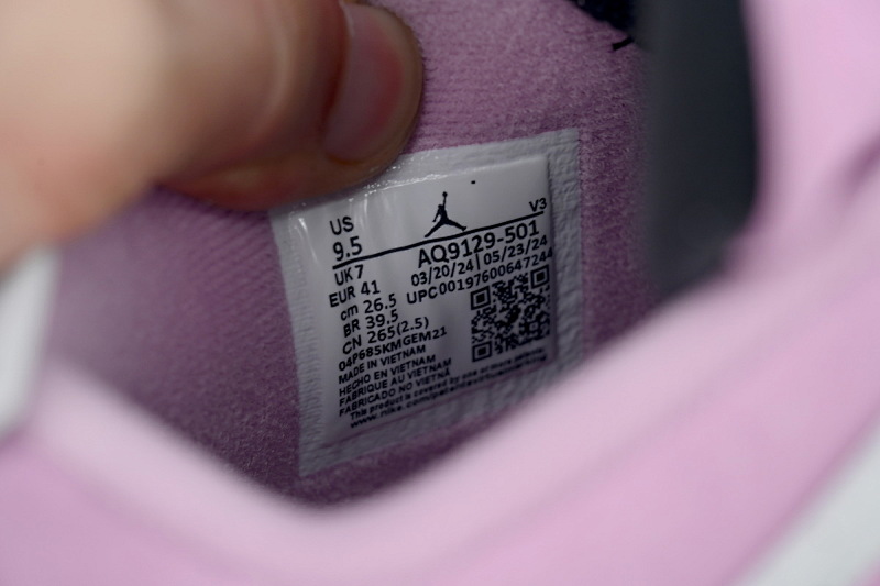 【DA0OG】粉黑 OG版本乔丹4代篮球鞋 AQ9129-501 Air Jordan 4 Orchid