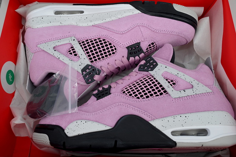 【DA0OG】粉黑 OG版本乔丹4代篮球鞋 AQ9129-501 Air Jordan 4 Orchid