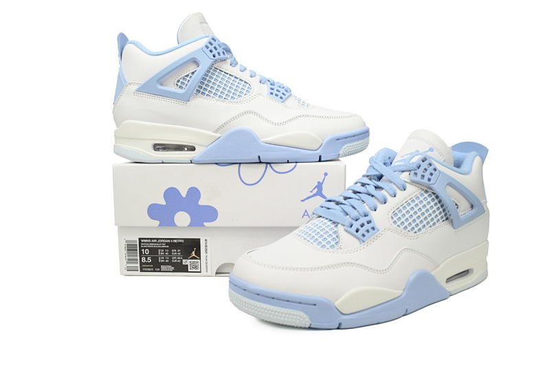 yupoo_342911_6d713764.jpg 【CA0XH】白冰蓝 头层皮乔丹4代篮球鞋 HV0823-100 Air Jordan 4 Retro 'Forget Me Not'