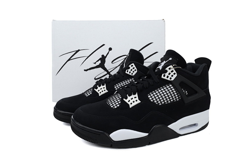 yupoo_342967_6443586d.jpg 【BA7PB】黑白 乔丹4代篮球鞋 FQ8138-001 Air Jordan 4 Retro “White Thunder”