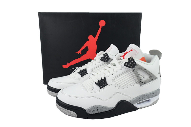 【CA0XH】复刻白水泥 头层皮乔丹4代篮球鞋 FV5029-100 Air Jordan 4 Retro OG 'White Cement'