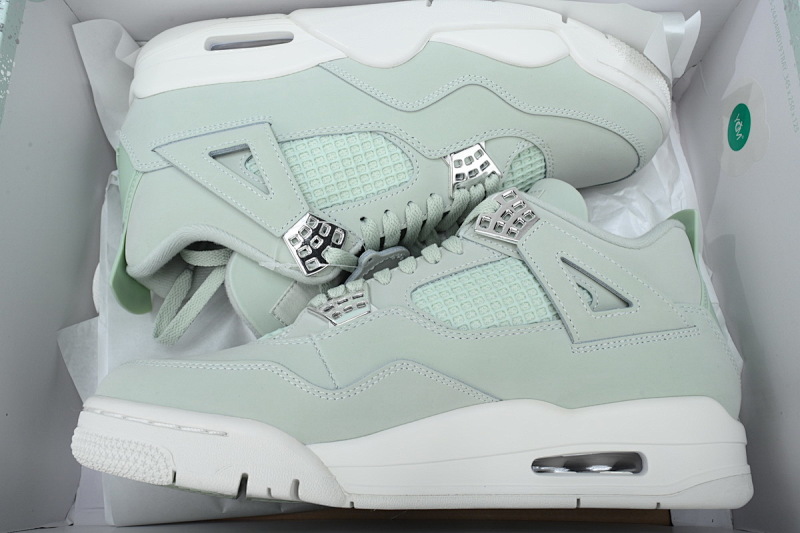 【CA0XH】海沫绿 头层皮乔丹4代篮球鞋 HV0823-003 Air Jordan 4 Retro 'Seafoam Sail'