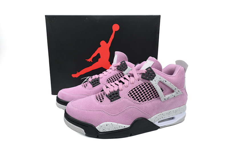 【CA0XH】粉黑 头层皮乔丹4代篮球鞋 AQ9129-501 Air Jordan 4 Retro 'Orchid'