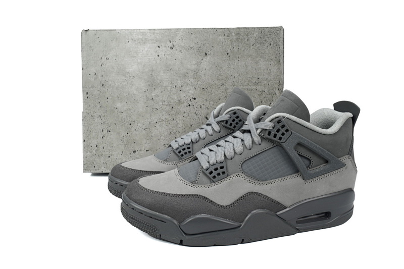 【CA2XH】灰黑 头层皮乔丹4代篮球鞋 FQ7928-001 Air Jordan 4 Paris Olympics