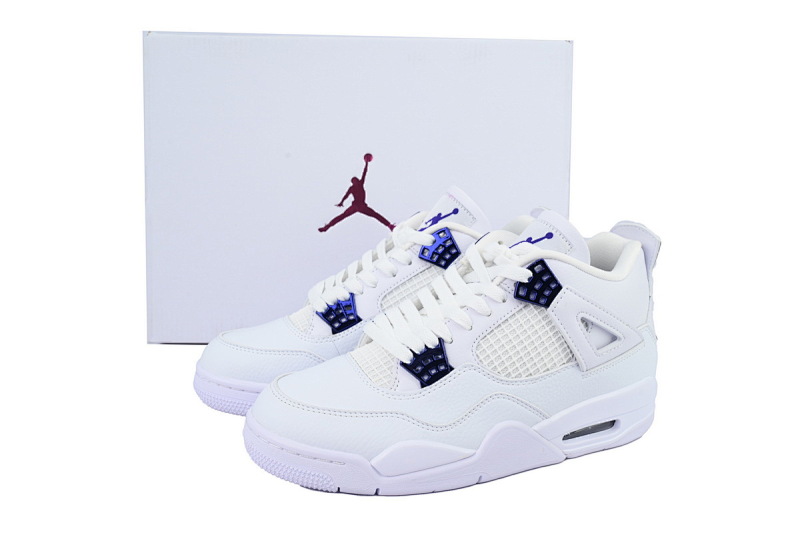 【BA7PB】白亮光紫  乔丹4代篮球鞋 CT8527-115 Air Jordan 4 Retro Purple Metallic