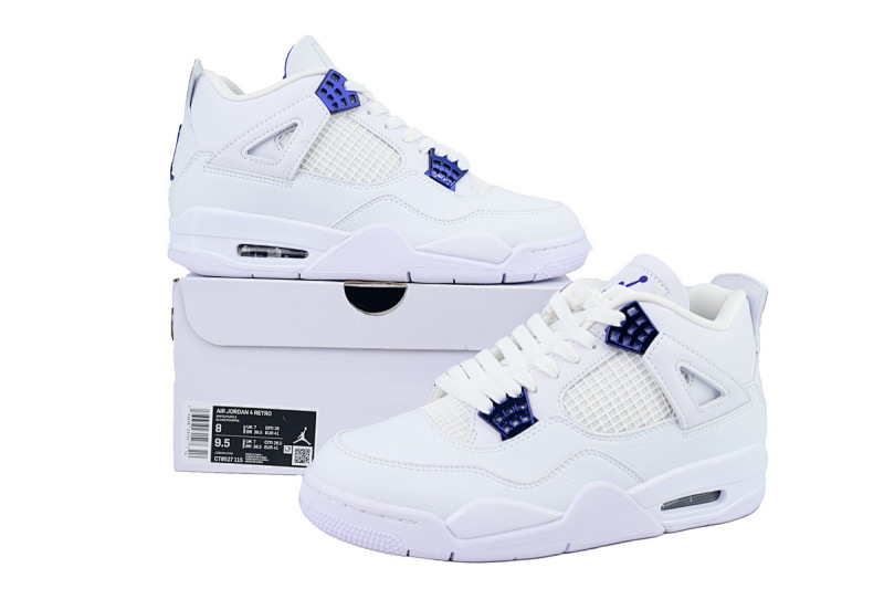 【BA7PB】白亮光紫  乔丹4代篮球鞋 CT8527-115 Air Jordan 4 Retro Purple Metallic
