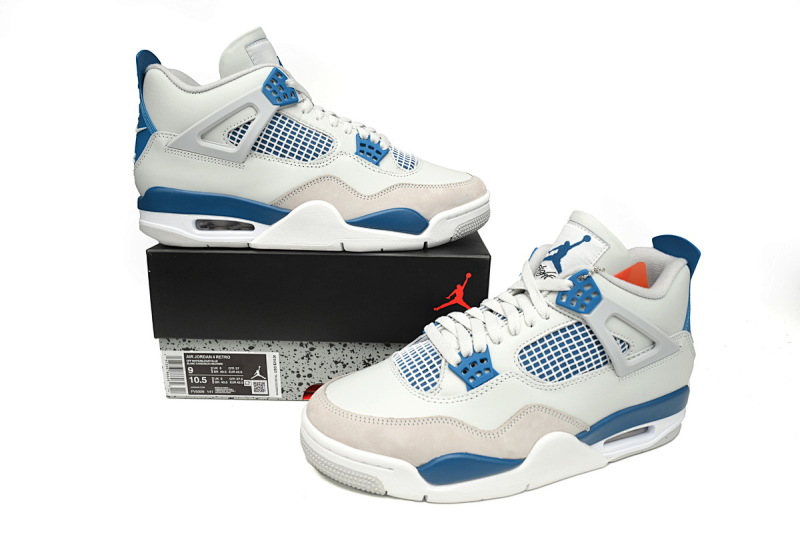 【CA0XH】复刻白蓝  头层版本乔丹4代篮球鞋 FV5029-141 Air Jordan 4 "Military Blue"