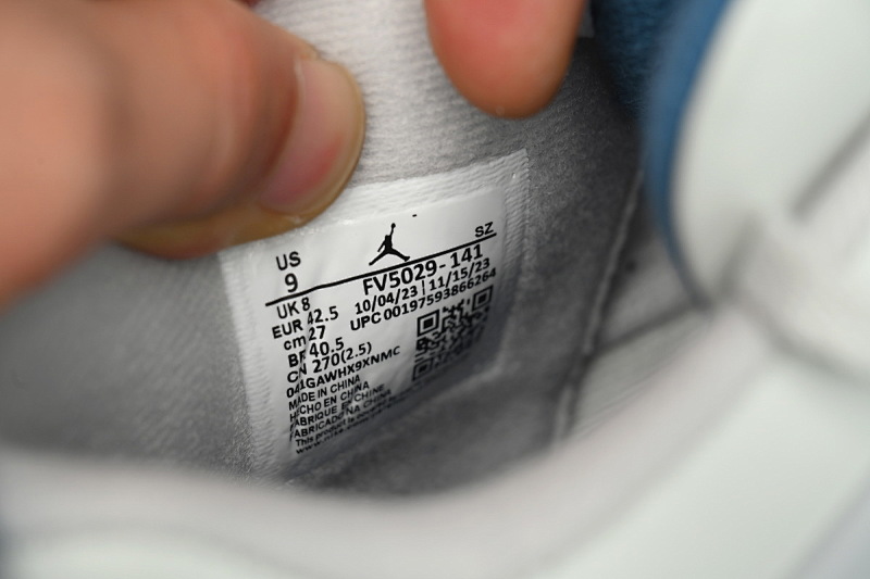 【CA0XH】复刻白蓝  头层版本乔丹4代篮球鞋 FV5029-141 Air Jordan 4 "Military Blue"