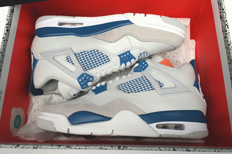 【CA0XH】复刻白蓝  头层版本乔丹4代篮球鞋 FV5029-141 Air Jordan 4 "Military Blue"