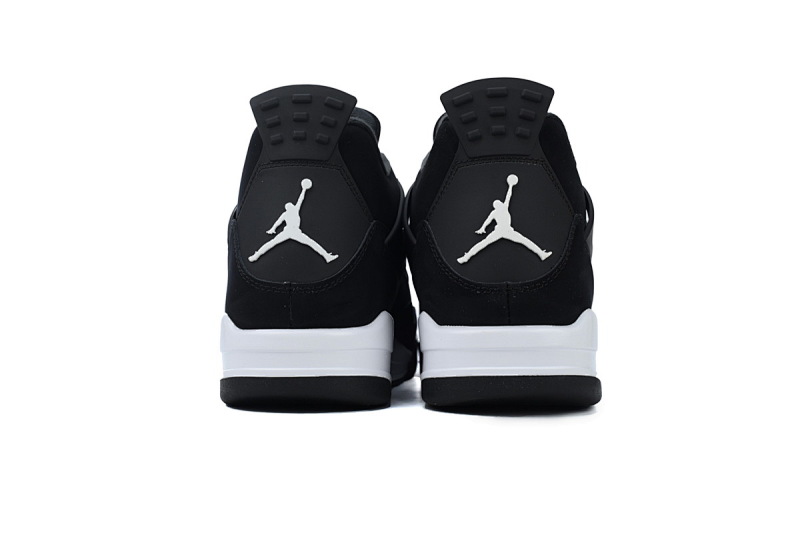 【CA0XH】黑白雷公 头层皮乔丹4代篮球鞋 FQ8138-001 Air Jordan 4 Retro “White Thunder”