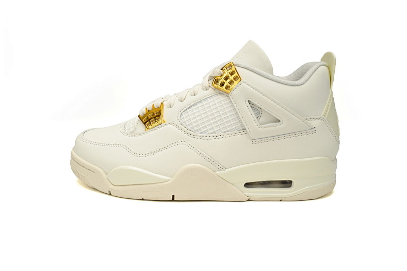 【CA0XH】白金扣 头层皮乔丹4代篮SB联名球鞋 AQ9129-170 Nike Air Jordan 4 WMNS "Sail"